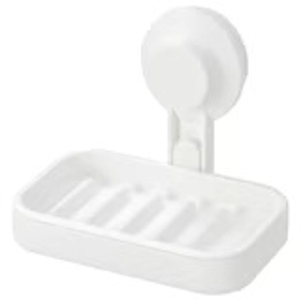 IKEA TISKEN Drill-Free Suction Mount Soap Dish to Keep Your Sink Organized
